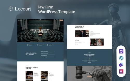 Locourt - Lawyer And Attorney WordPress Theme theme free